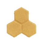 Interlock floor tiles, dimensions 16x16 cm, thickness 8 cm, Delta design, yellow color | Al Wasd Industrial